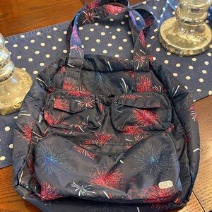 lug Navy Puddlejumper with Red & Blue Fireworks Pattern